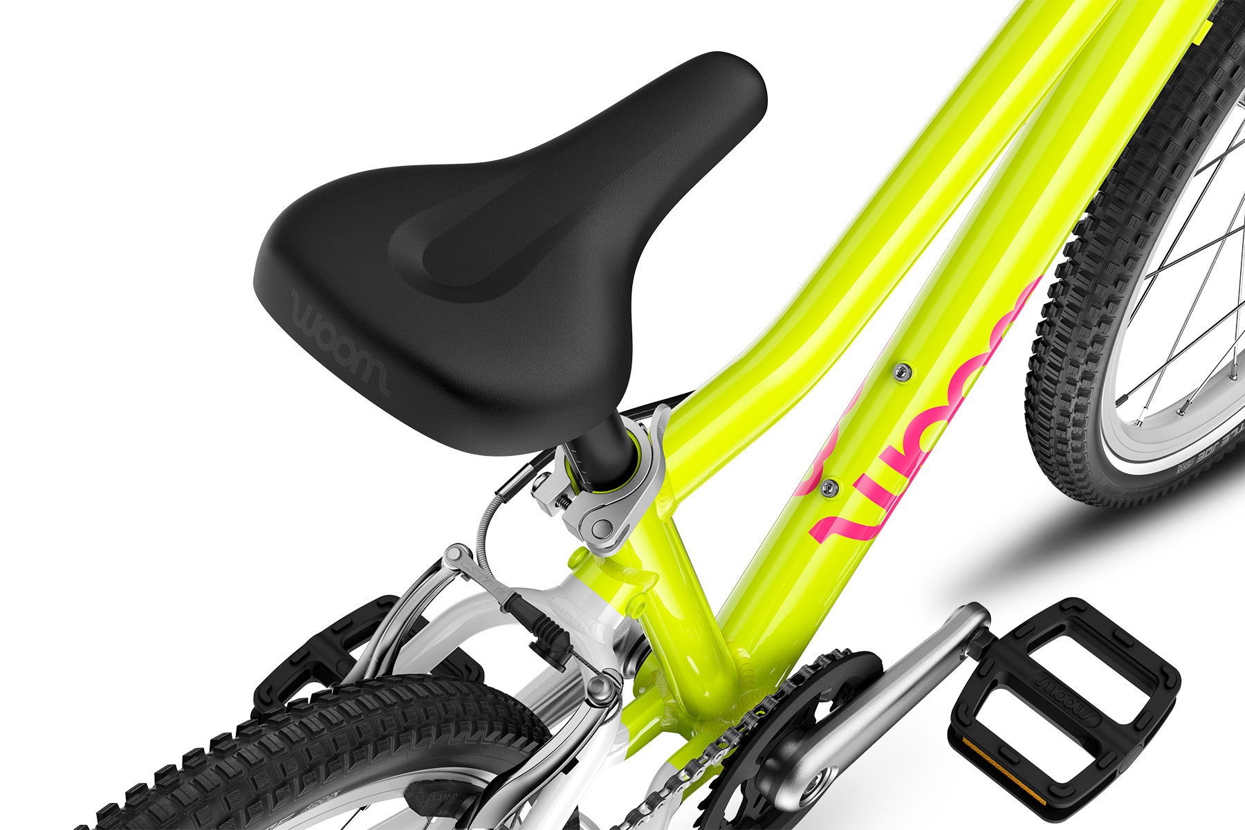 woom GO 4 Neon Lime LTD Saddel